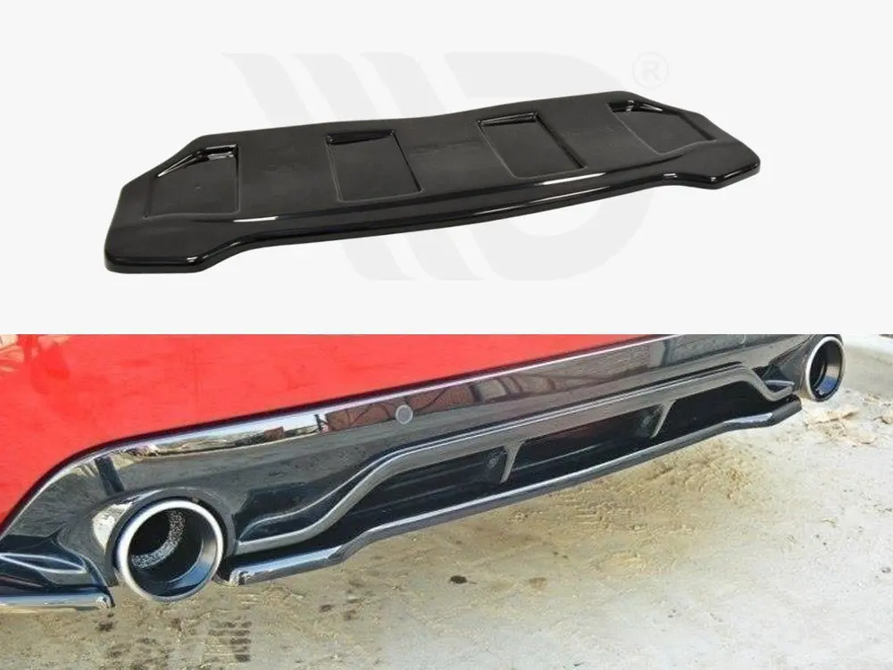 Maxton Design Central Rear Splitter Peugeot 308 Ii Gti (Without Vertical Bars) 1