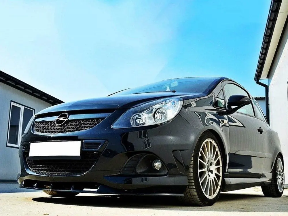 Maxton Design Front Splitter Opel Corsa D Nurburg (For Opc / Vxr Bumper) 1