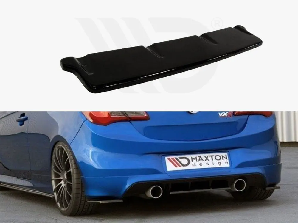 Maxton Design Central Rear Splitter Opel Corsa E Opc / Vxr (2015-19) 1