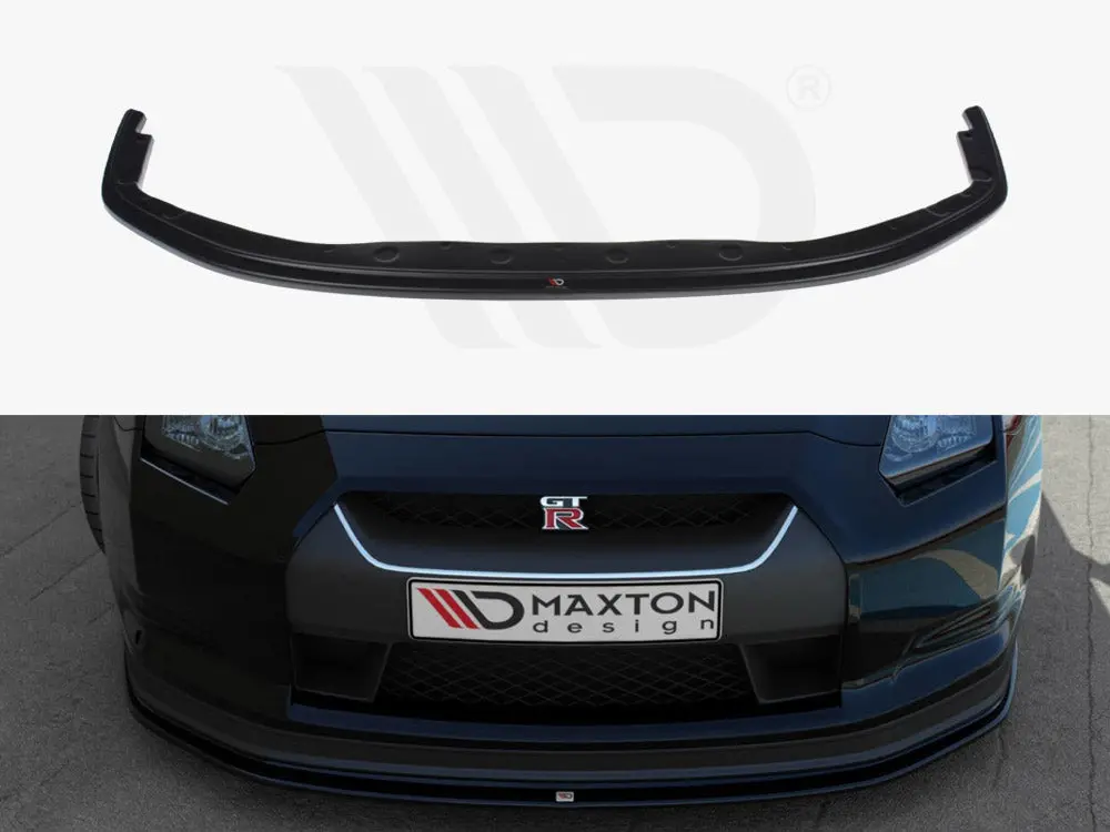 Maxton Design Front Splitter V.2 Nissan Gt-R Pre-Facelift Coupe (R35-Series) (2007-2010) 1