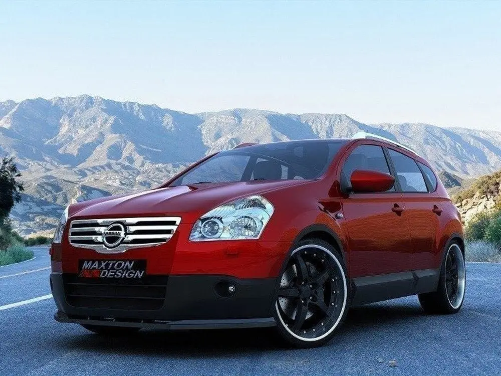 Maxton Design Front Splitter Nissan Qashqai (Preface) (2007-2009) - Textured 1