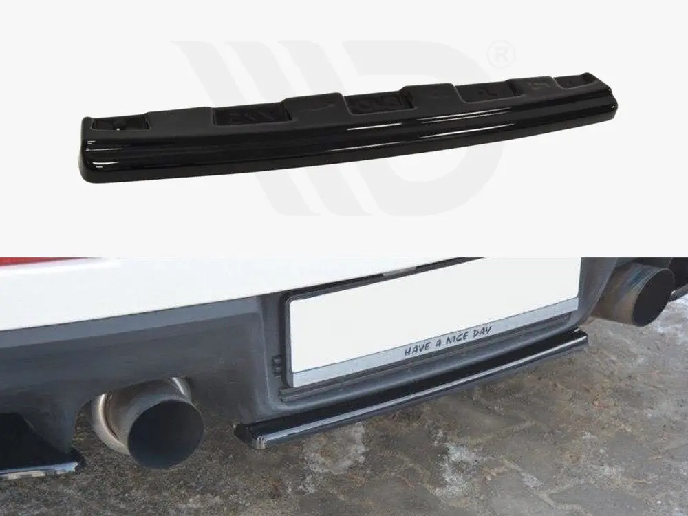 Maxton Design Central Rear Splitter Mitsubishi Lancer Evo X (Without/Vertical Bars) (2007-2015) 1