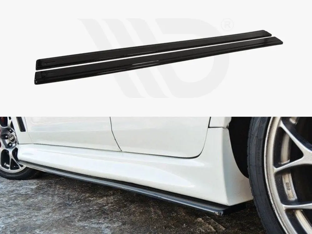 Maxton Design Side Skirts Diffusers Mitsubishi Lancer Evo X Us Version (2007-2015) 1