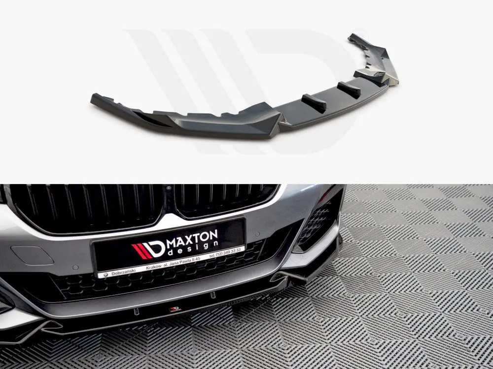 Maxton Design Front Splitter V.1 Bmw 5 M-Pack / M550i / M550d Sedan / Touring G30 / G31 Facelift 1