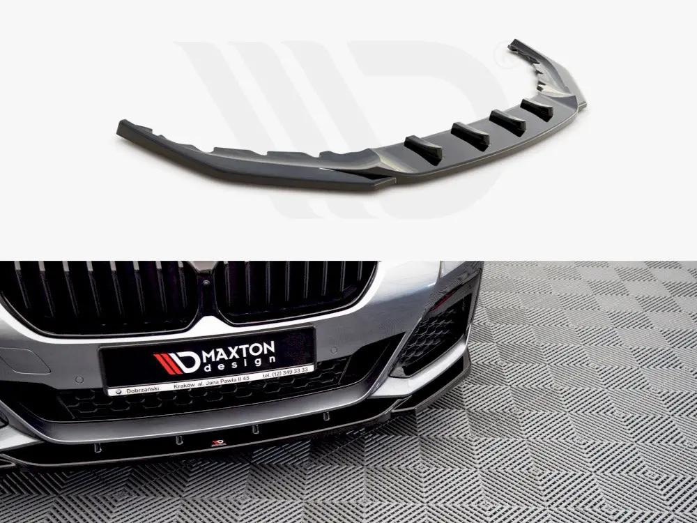 Maxton Design Front Splitter V.2 Bmw 5 M-Pack / M550i / M550d Sedan / Touring G30 / G31 Facelift 1