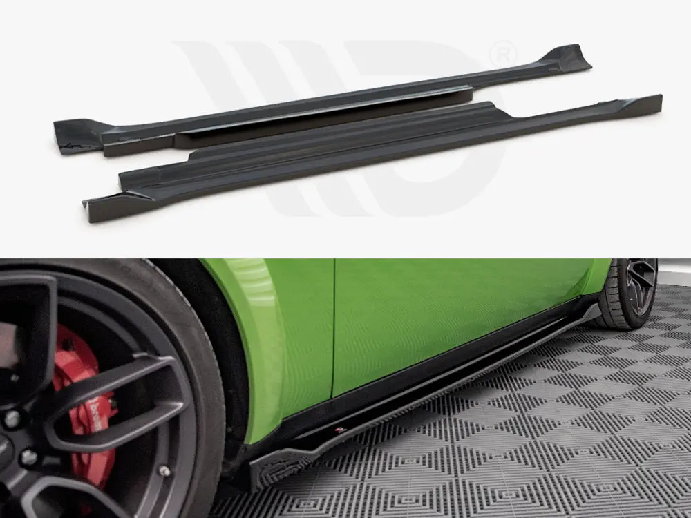 Side Skirts Diffusers Dodge Challenger Srt Hellcat Widebody Mk3 1
