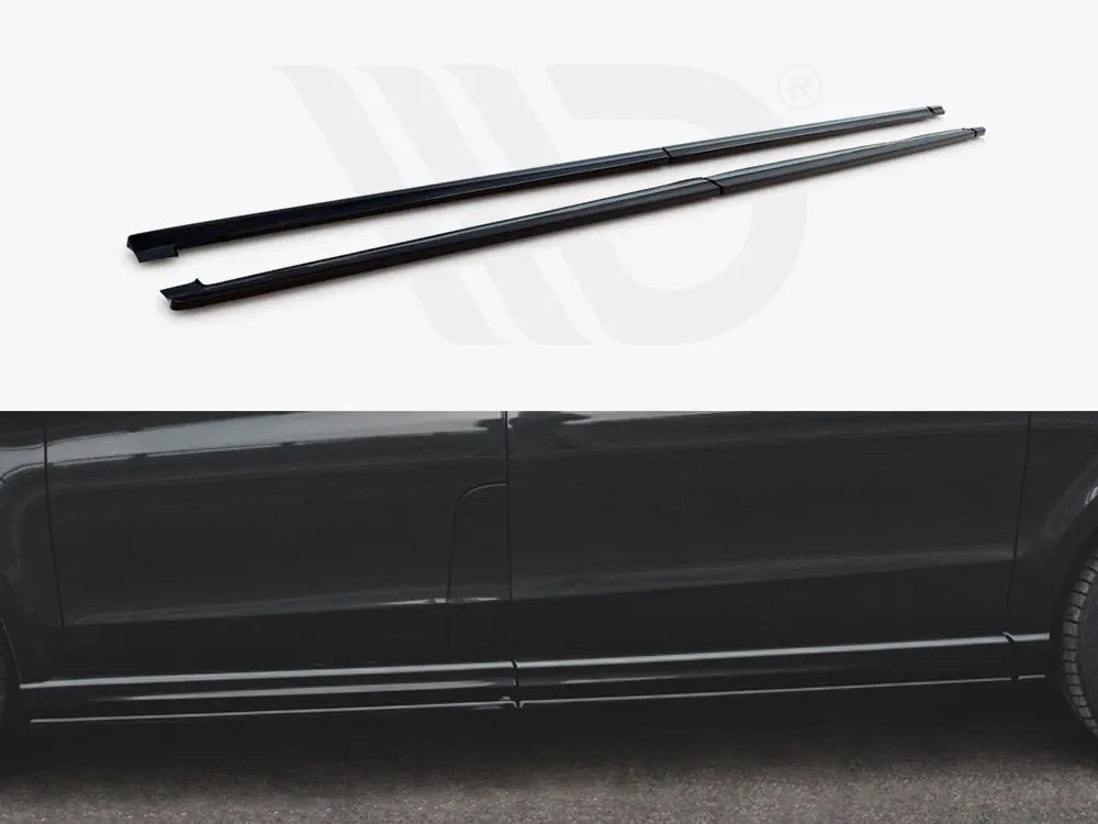 Maxton Design Side Skirts Diffusers Mercedes V-Class Long Amg Line W447 Facelift 1