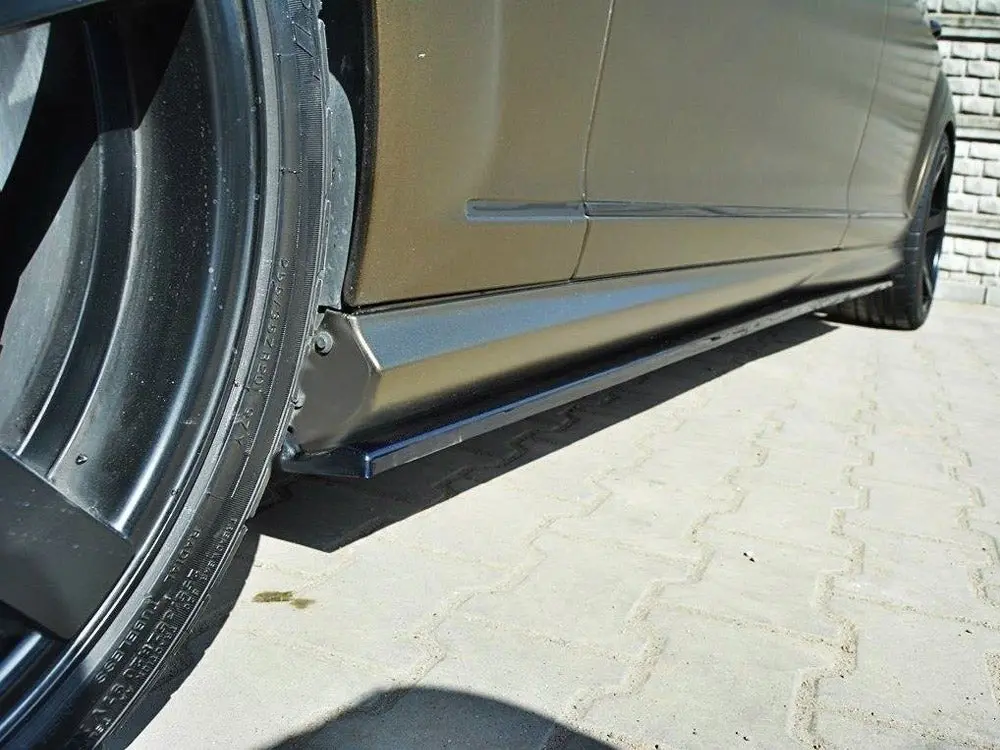 Maxton Design Side Skirts Diffusers Mercedes S-Class W221 Amg Lwb 2
