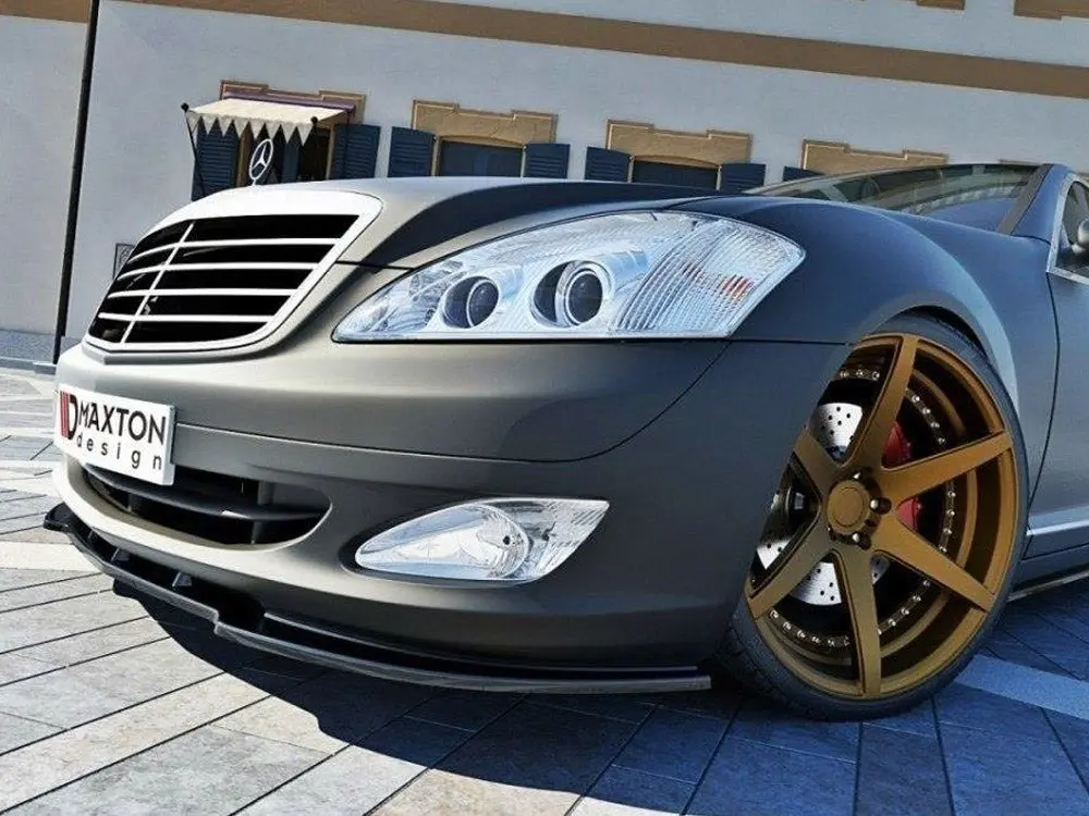Maxton Design Front Splitter Mercedes S-Class W221 1