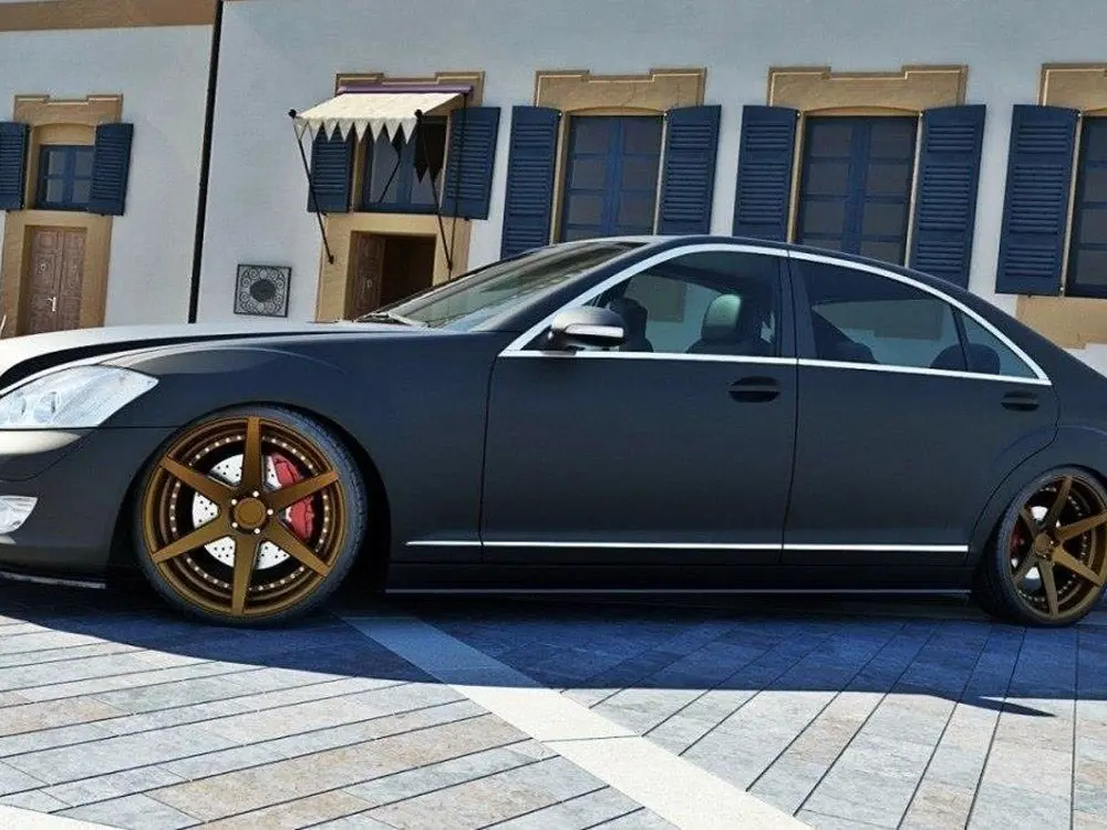 Maxton Design Side Skirts Diffusers Mercedes S-Class W221 Long 2