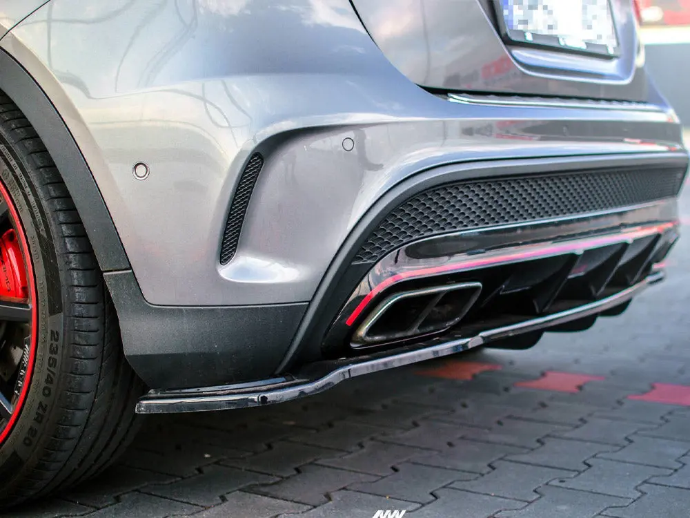 Maxton Design Rear Splitter (Vertical Bars) Mercedes-Benz Gla 45 Amg Suv (X156) Pre-Facelift (2014-2017) 1