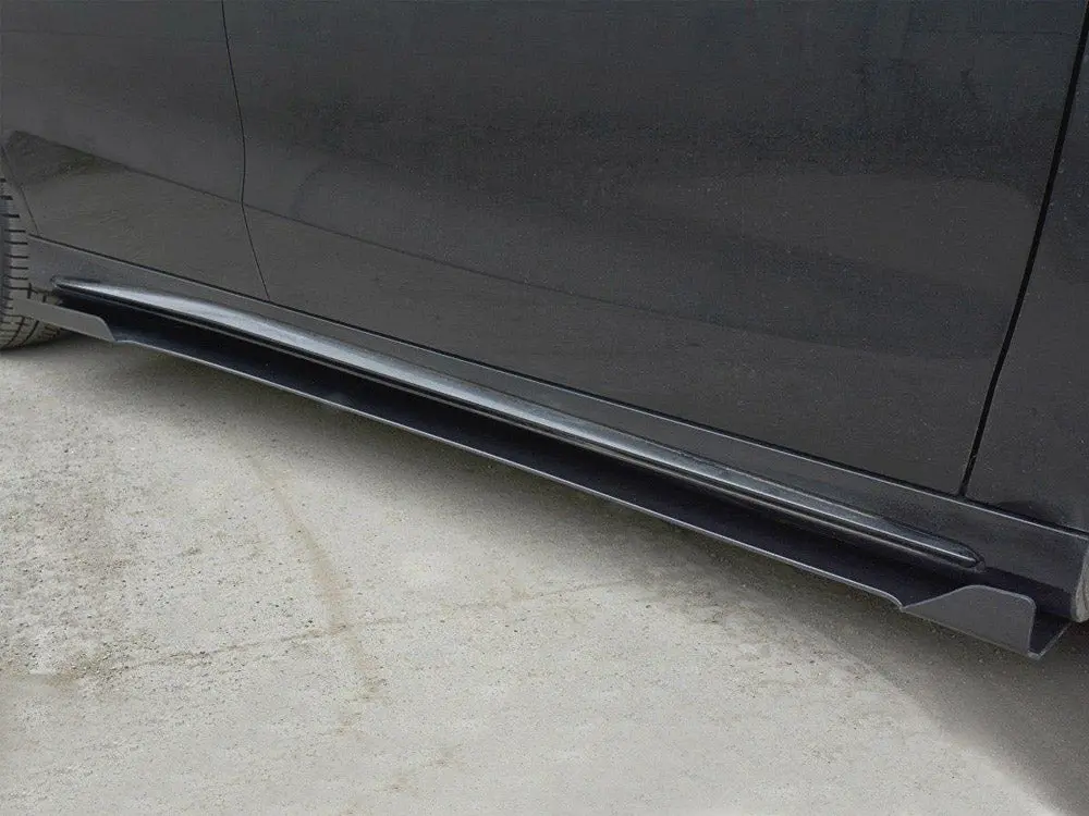 Racing Side Skirts Diffusers V.1 Mercedes Cla A45 Amg C117 Facelift (2017-Up) 1