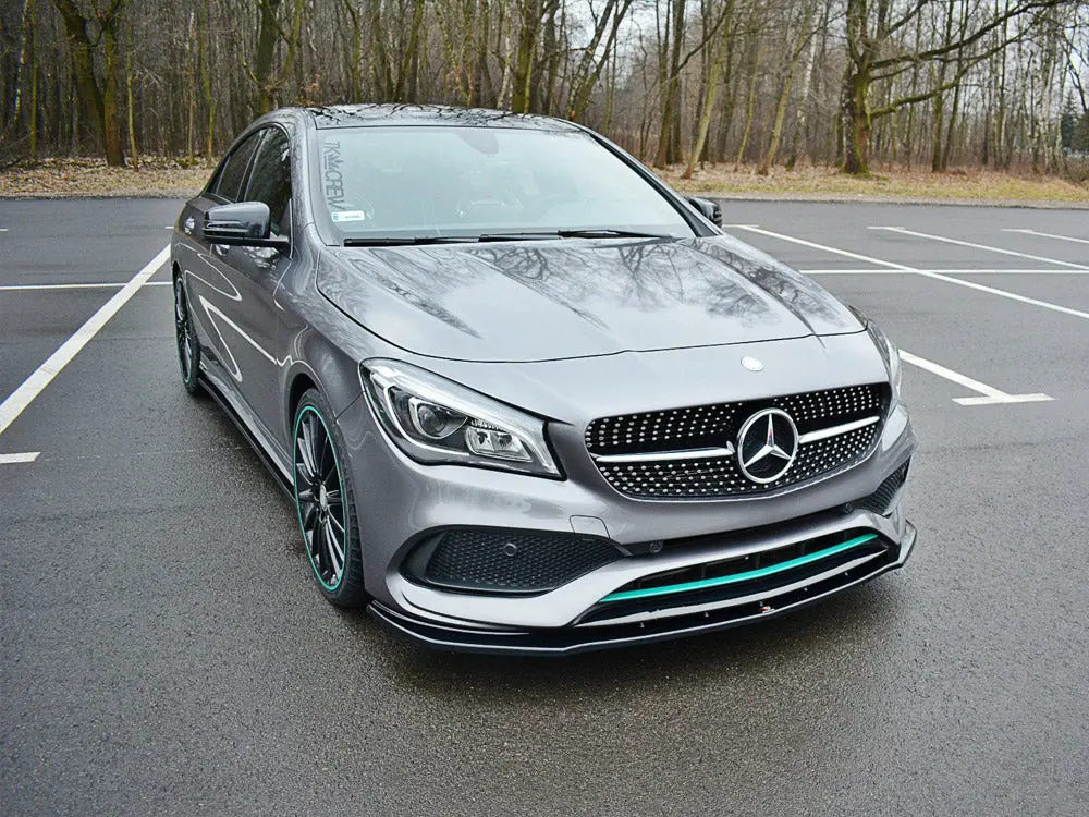 Maxton Design Front Splitter V.1 Mercedes-Benz Cla C117 Amg-Line Facelift 2