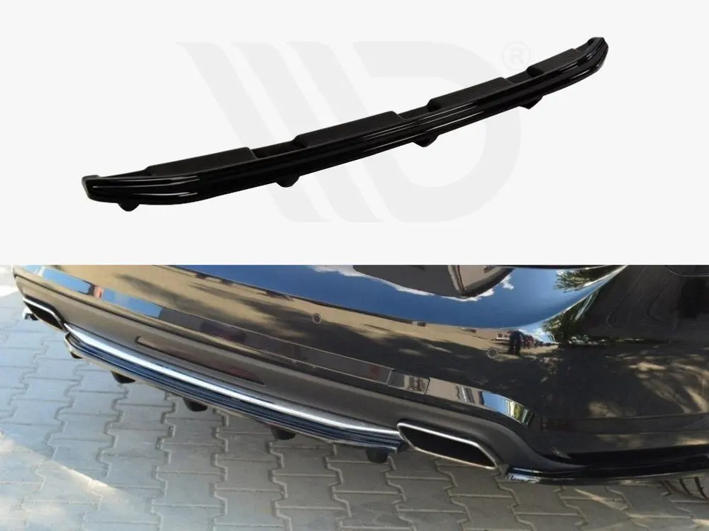 Central Rear Splitter Mercedes Cls C218 Amg-Line (With A Vertical Bar) (2011-2014) 1