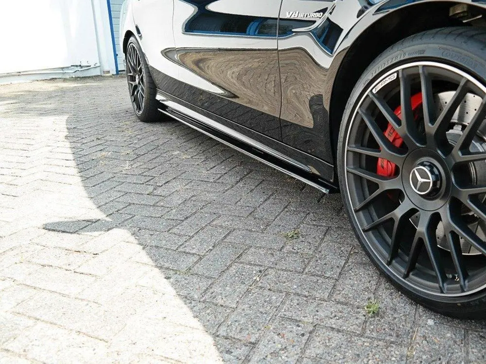 Maxton Design Side Skirts Diffusers V.1 Mercedes-Amg C63 Sedan / Estate W205 / S205 2