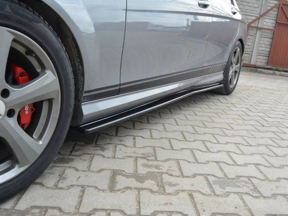 Side Skirts Diffusers Mercedes C W204 Amg-Line (Preface) 1