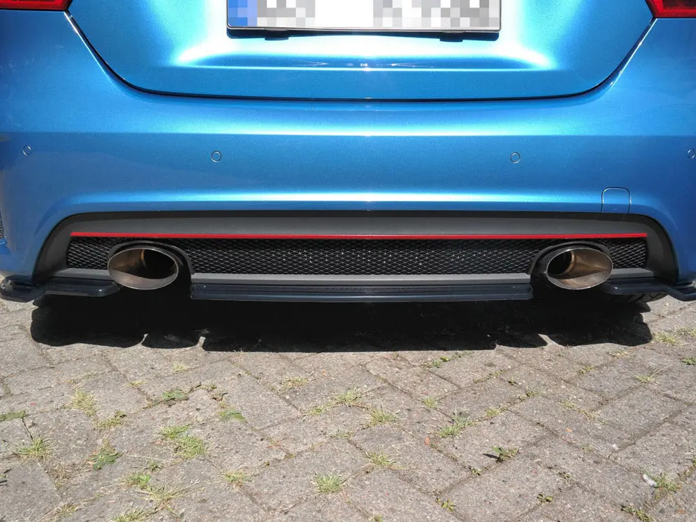 Maxton Design Central Rear Splitter (No Vertical Bars) Mercedes A-Class W176 Amg-Line Pre-Facelift (2013-2015) 1