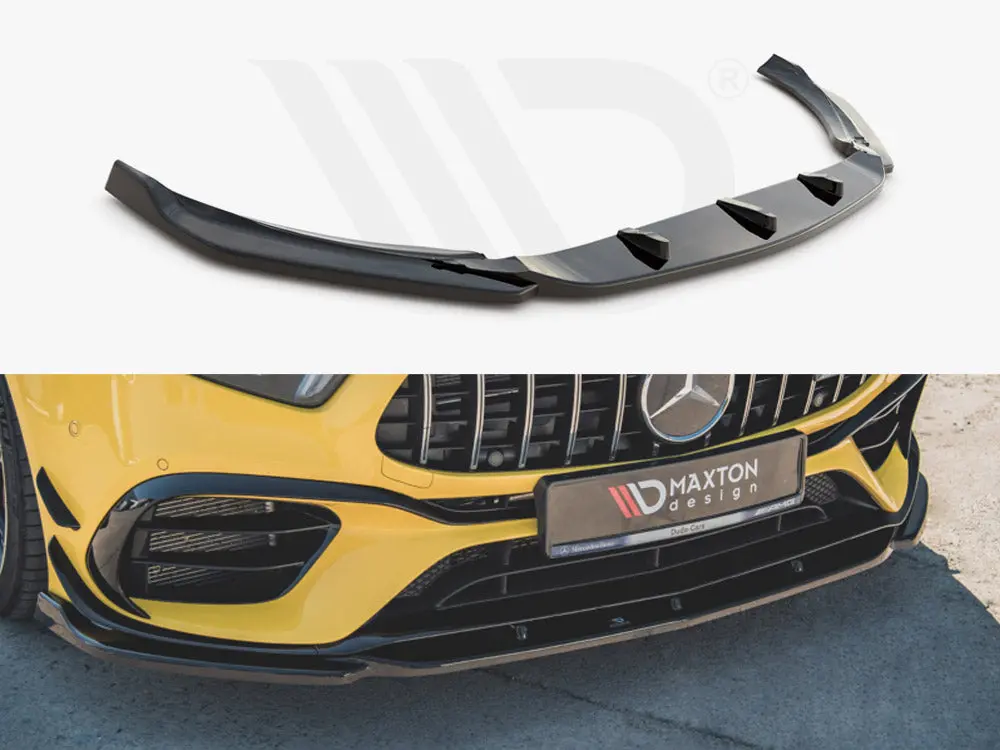 Maxton Design Front Splitter V.2 Mercedes Amg A 45 S Aero Pack W177 1