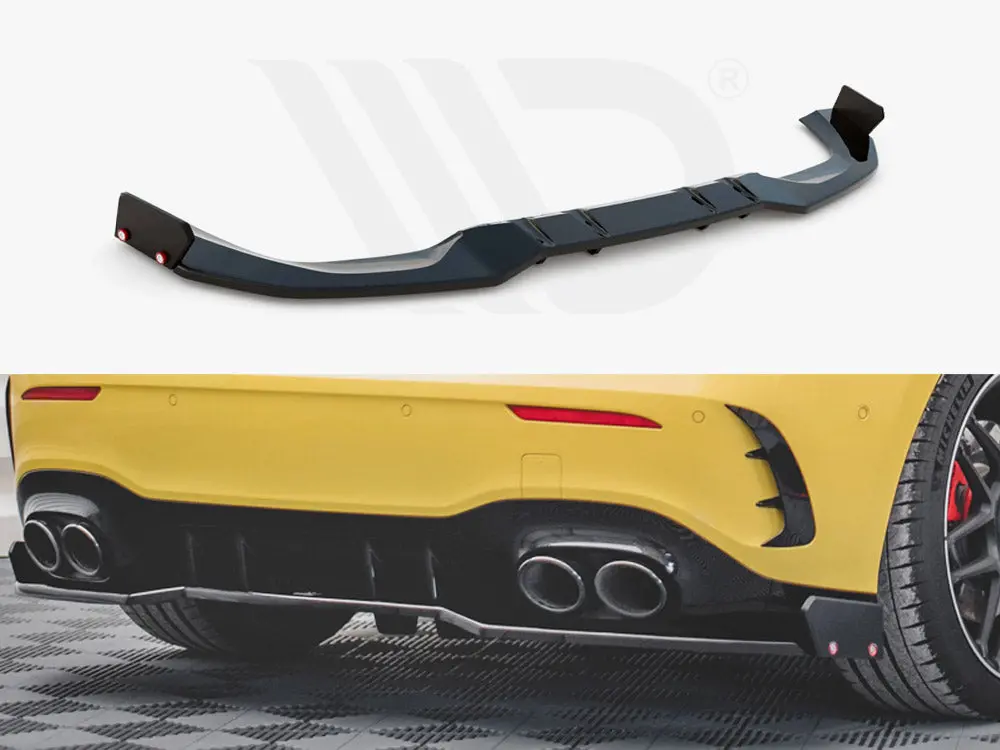 Central Rear Splitter + Flaps Mercedes Amg A 45 S Aero Pack W177 1