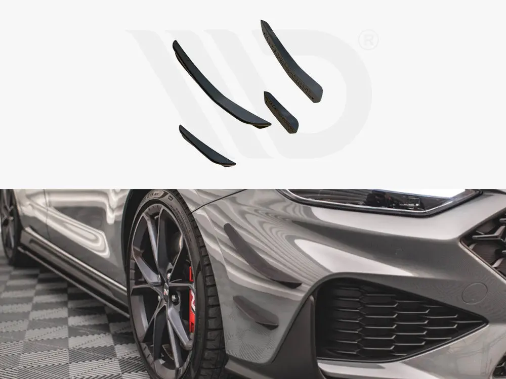 Front Bumper Wings (Canards) Hyundai I30 N Hatchback/Fastback Mk3 Facelift (2020-) 1