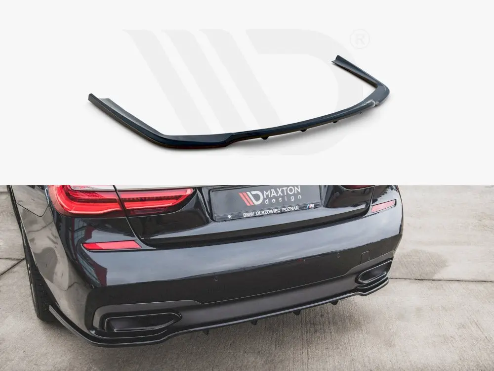 Maxton Design Central Rear Splitter (Vertical Bars) Bmw 7 M-Pack G11 1