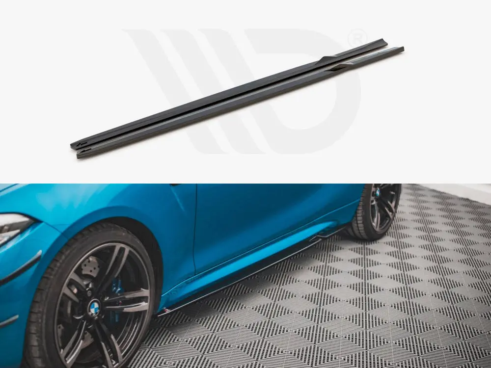Maxton Design Side Skirts Diffusers V.2 Bmw M2 F87 (2016-2020) 1