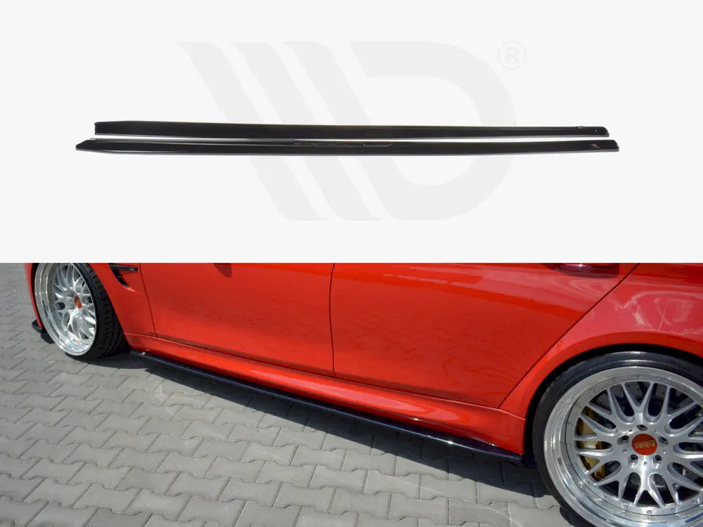 Maxton Design Side Skirts Diffusers V.1 Bmw M3 F80 (2014-18) 1