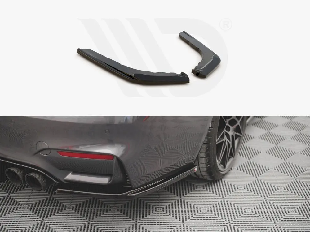 Maxton Design Rear Side Splitters V.2 Bmw M4 F82 1