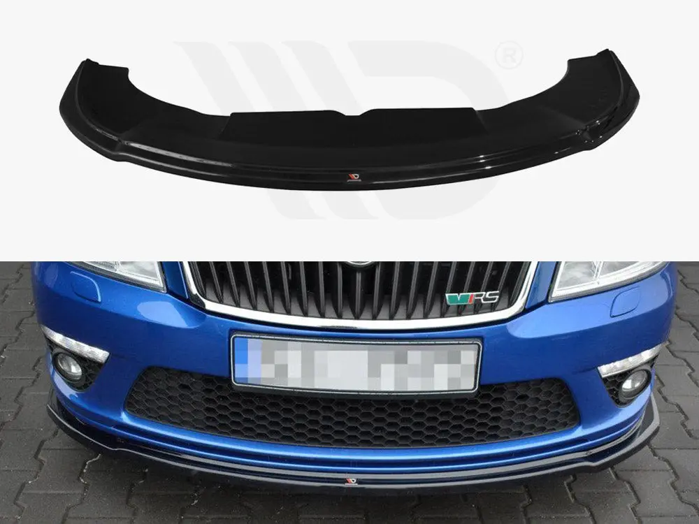 Front Splitter V.2 Skoda Octavia Mk2 Vrs Facelift  (2008-2013) 1