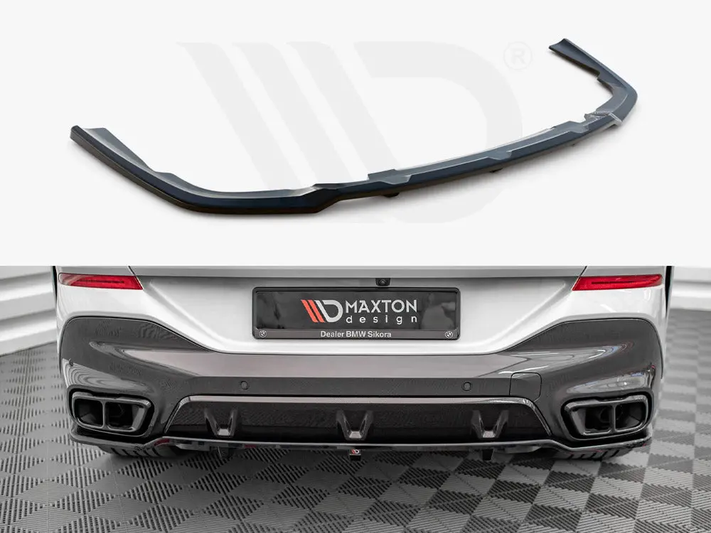 Central Rear Splitter (Vertical Bars) V.1 Bmw X6 M-Pack G06 1