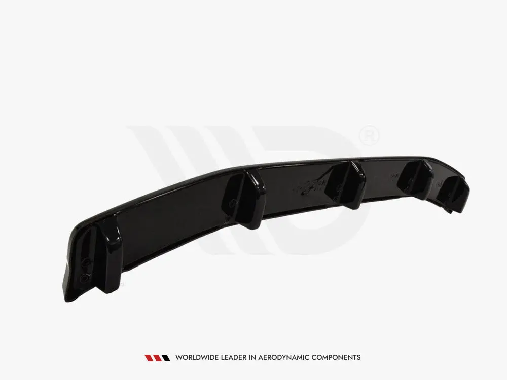 Maxton Design Central Rear Splitter Mazda 3 Mk2 Mps (With Vertical Bars) 2