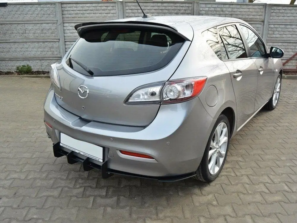 Mazda 3 Mk2 Sport (Preface) Rear Diffuser & Rear Side Splitters 2