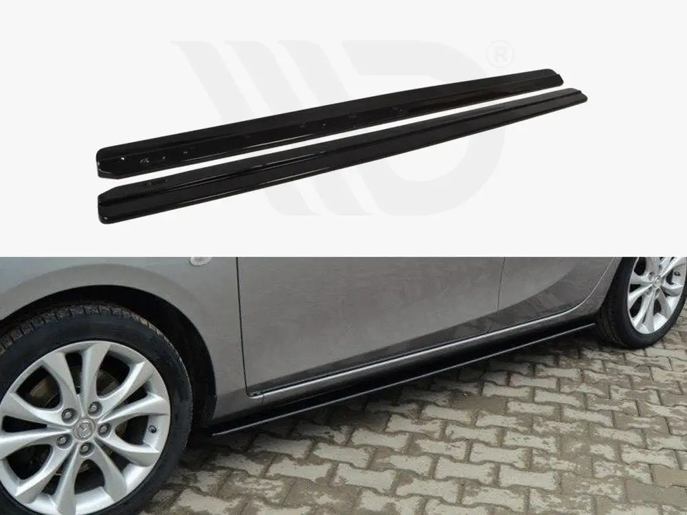 Maxton Design Side Skirts Diffusers Mazda 3 Mk2 Sport (Preface) 1
