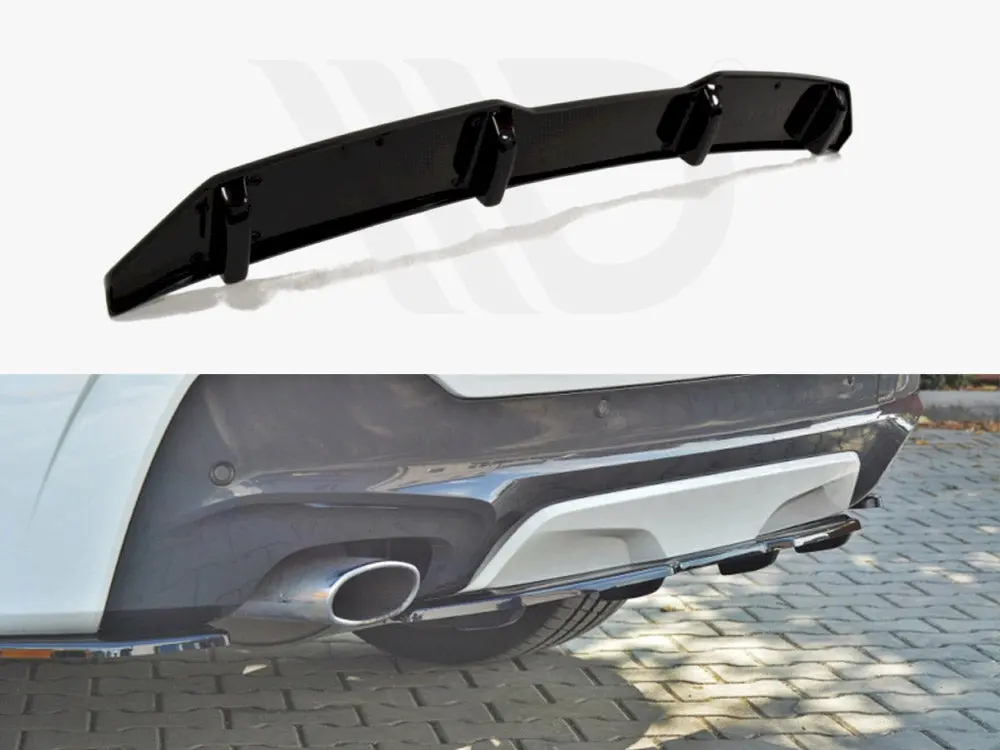 Central Rear Splitter (Vertical Bars) Bmw X4 M-Pack 1