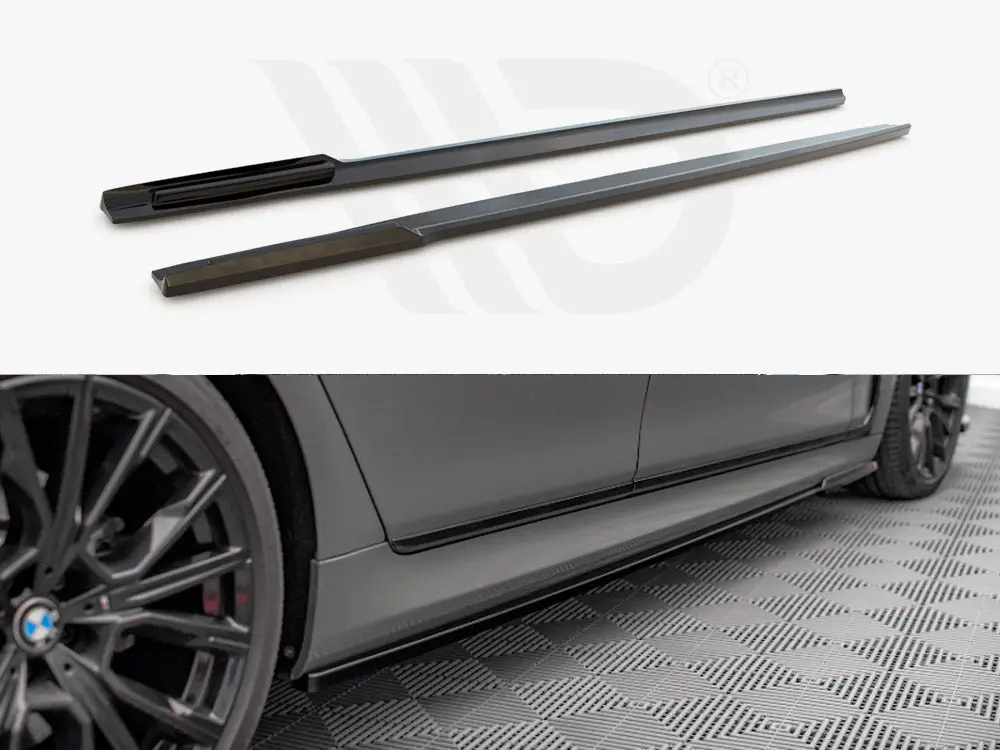 Maxton Side Skirts Diffusers Bmw 7 G11 M-Pack Facelift (2019-) 1