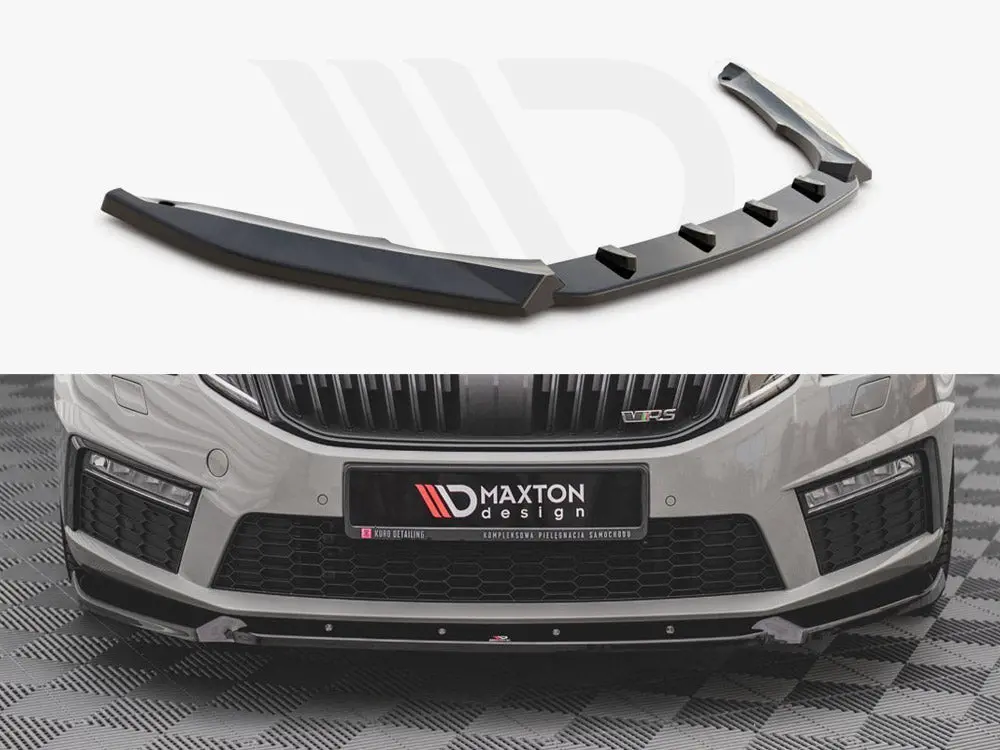 Maxton Design Front Splitter V.2 Skoda Octavia Rs Mk3 Facelift (2016-2019) 1