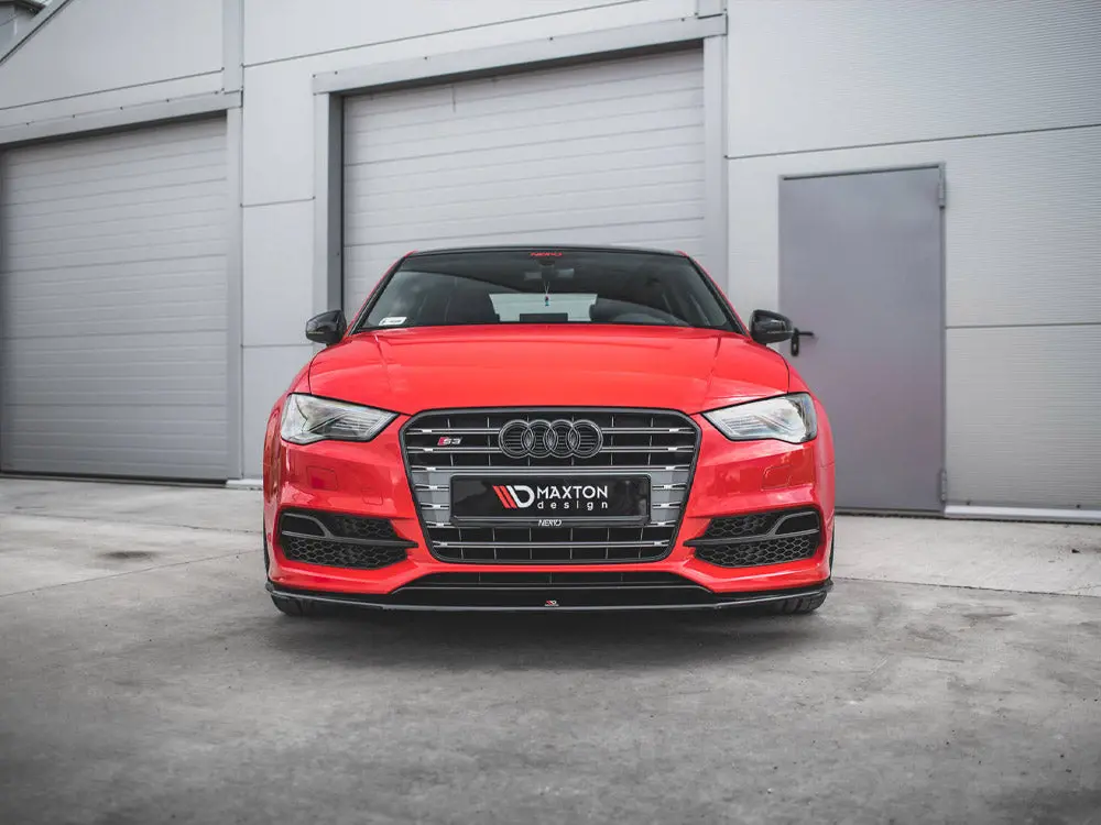 Maxton Design Front Splitter V.1 Audi S3 / A3 S-Line 8V Sedan / Cabrio (2013-2016) 2