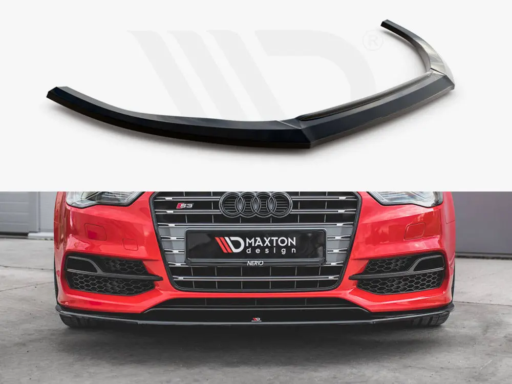 Maxton Design Front Splitter V.1 Audi S3 / A3 S-Line 8V Sedan / Cabrio (2013-2016) 1