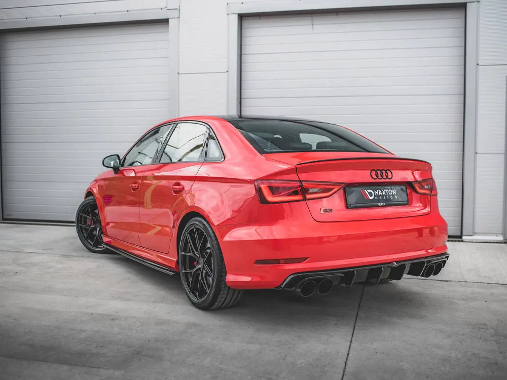 Maxton Design Side Skirts Diffusers V.1 Audi S3 / A3 S-Line 8V / 8V Fl Sedan (2013-2020) 2
