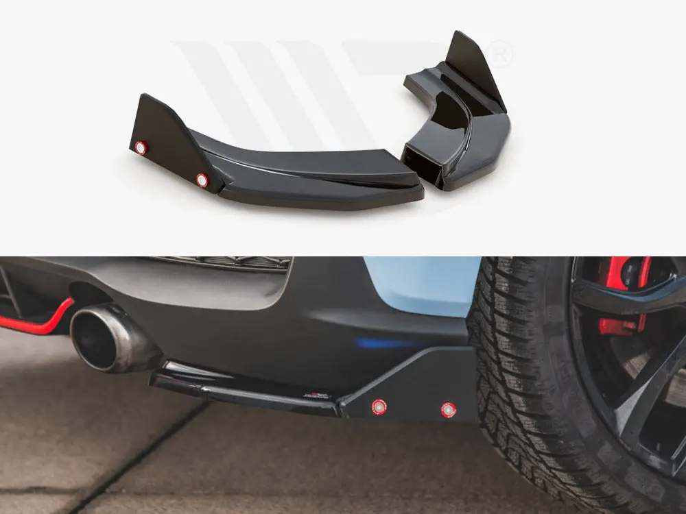 Rear Side Splitters V.6 + Flaps Hyundai I30 N Mk3 Hatchback 1
