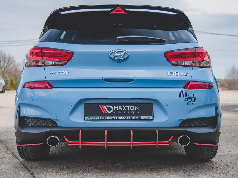 Maxton Design Street Pro Rear Diffuser V.1 Hyundai I30 N Mk3 Hatchback 2