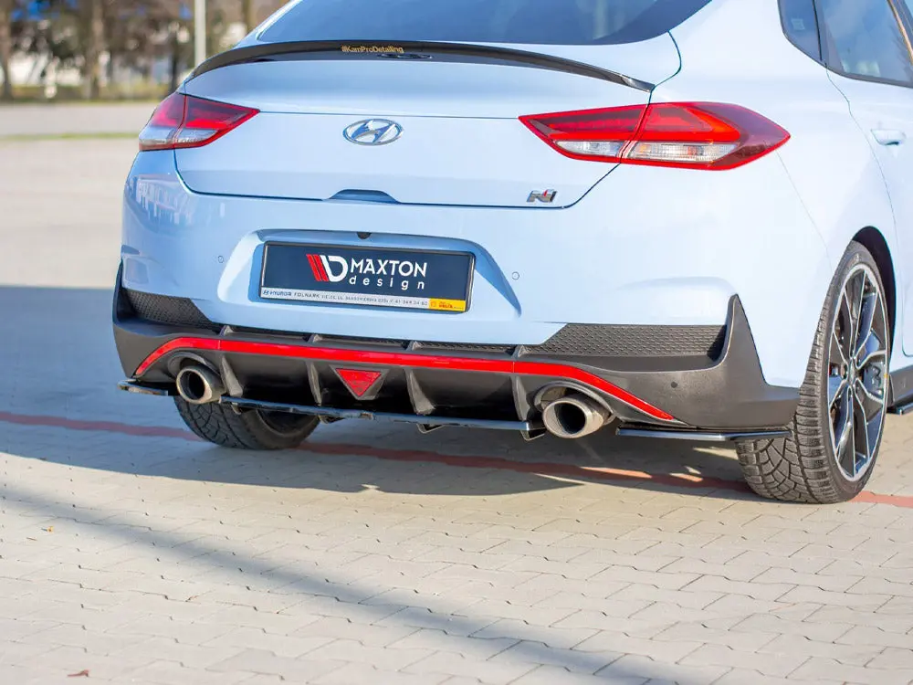 Central Rear Splitter (Vertical Bars) Hyundai I30 Mk3 N Fastback 2