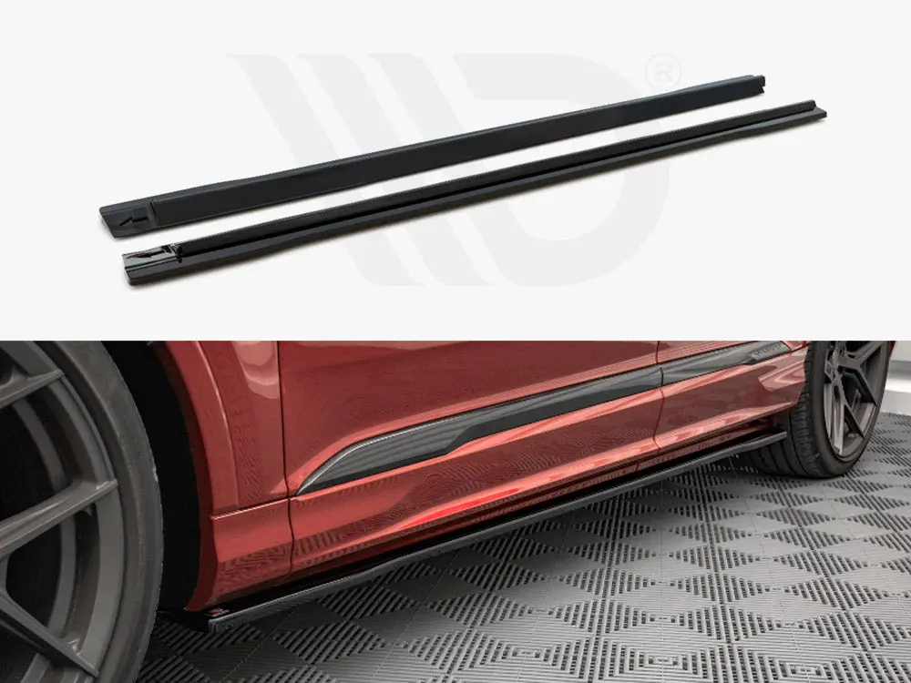 Maxton Side Skirts Diffusers Audi Sq7 /Q7 S-Line Mk2 (4M) Facelift (2019-) 1