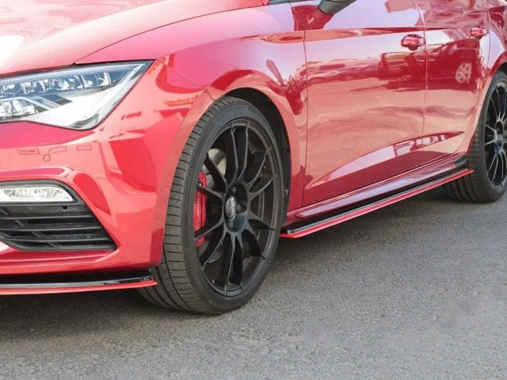 Maxton Design Side Skirts Diffusers V.3 Seat Leon Mk3 Cupra / Fr Facelift 1