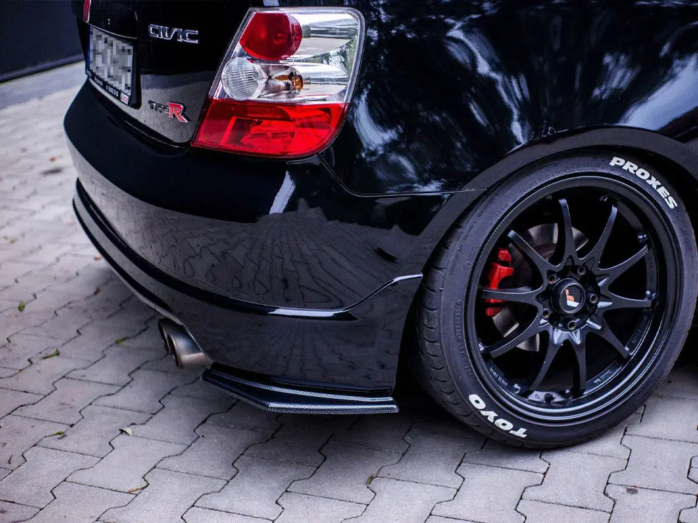 Maxton Design Rear Side Splitters Honda Civic Ep3 (Mk7) Type-R/S Facelift (2004-2006) 1