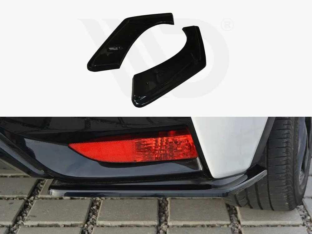 Maxton Design Rear Side Splitters Honda Civic Mk9 Facelift 2014-2017 1