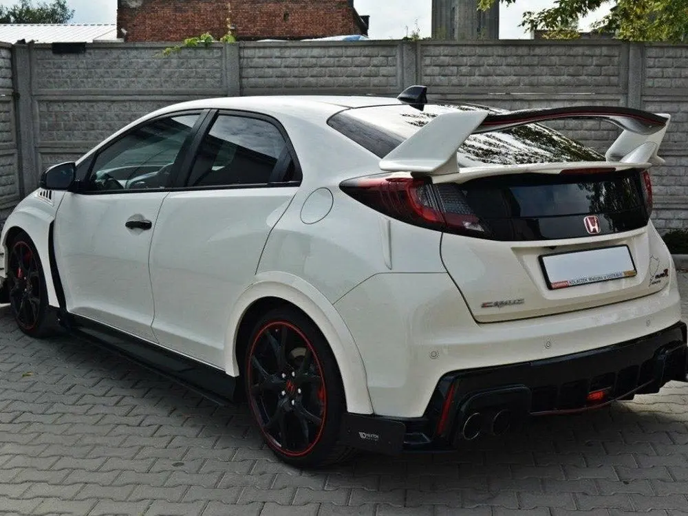 Racing Rear Side Splitters Honda Civic Ix Type R (2015-2017) 2