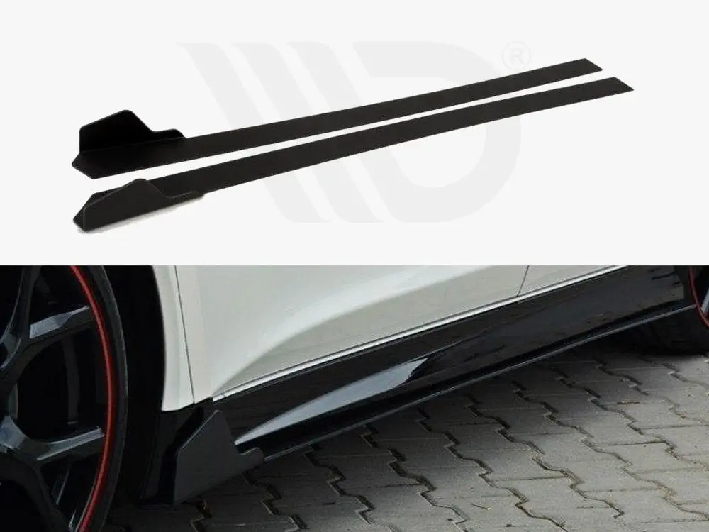 Racing Side Skirts Diffusers Honda Civic Ix Type R (2015-2017) 1