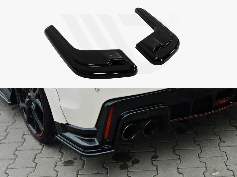 Maxton Design Rear Side Splitters Honda Civic Ix Type R (2015-2017) 1