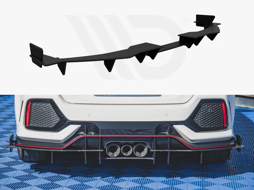 Maxton Design Street Pro Rear Diffuser Honda Civic X Type R 1
